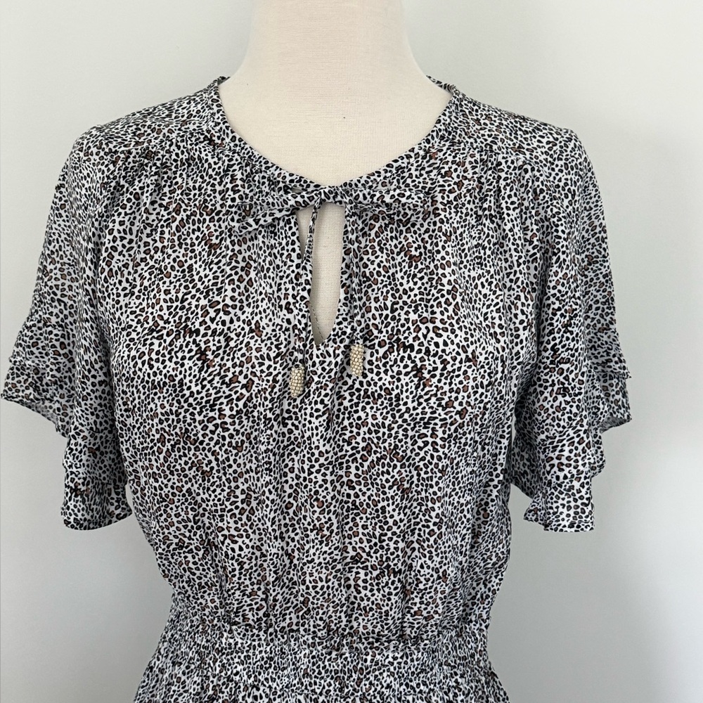 WALKER & WADE Courtney Dress in Cheetah Size X Small